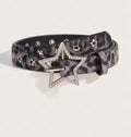 1pc Women's Y2K Star Studded Metal Hollow Star Belt, Suitable For Casual Daily Wear