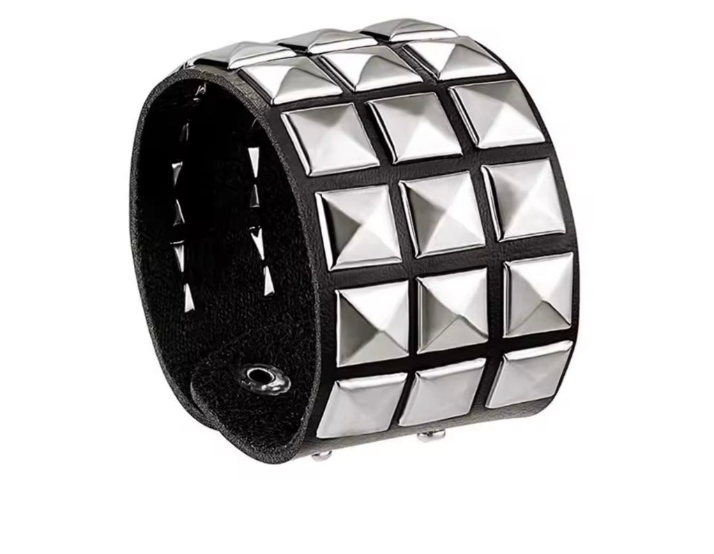 New Punk Nail Bracelet Rivets Casual Couple Bracelet Hip-Hop Gothic Party New Year's Christmas Valentine's Day Birthday Gifts