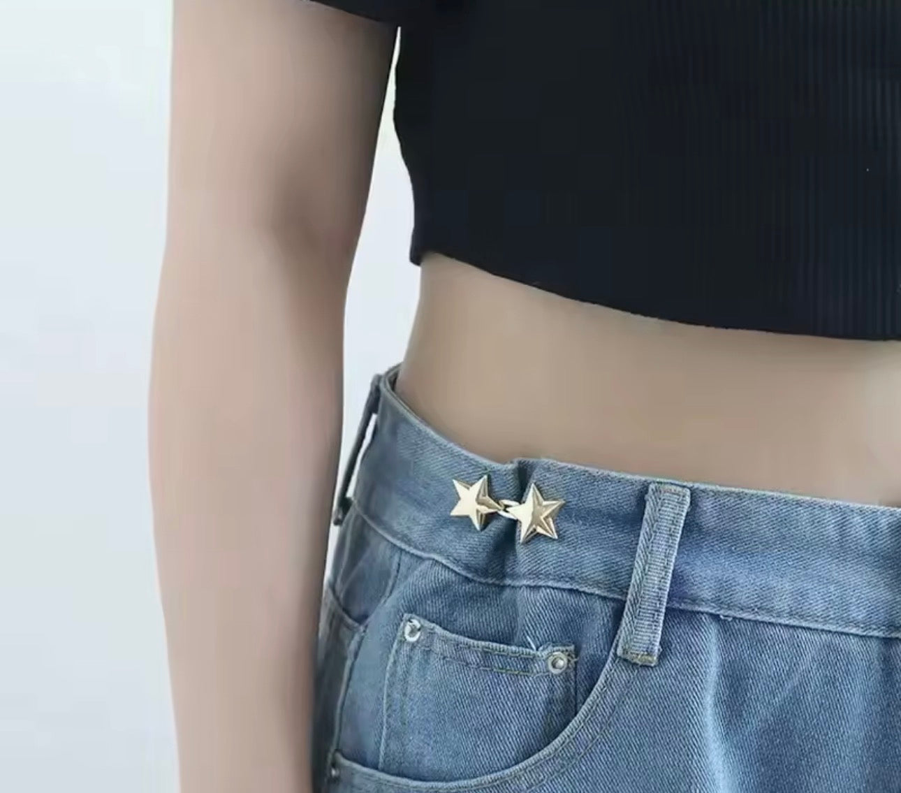 Lazy Person Adjustable Seamless Invisible Waist Buckle Jeans Waist Tightening Tool