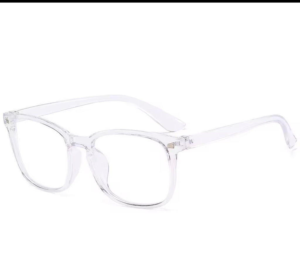 3pcs Lightweight PC Frames Minimalist Square Clear Lens Glasses - Blue Light Blocking, Full Frame, for Everyday & Casual Wear