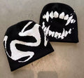 Women Hat Knitting Beanies Goth Tooth Caps Men Y2k Streetwear Winter Fashion Pullover Kpop Harajuku Vintage Warm Hip Hop Unisex