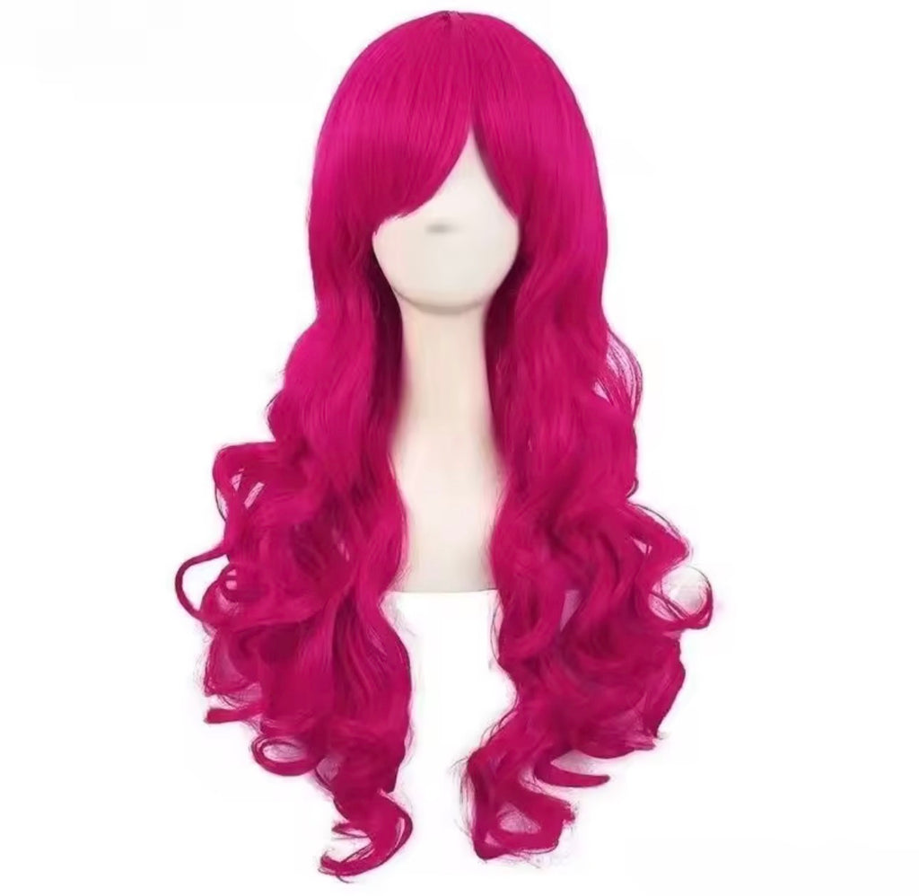 Anime Pinkie Pie Cos PP Pinkamena Diane Pie Cosplay Personification My Cos Cute Lovely Pink  Wig Wavy Curls Party Synthetic Hair